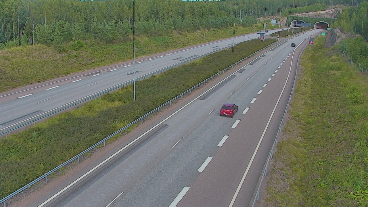 Kelikamerat Kuva Tie 7 Loviisa Markkinamäki, puomi, länsi, Loviisa, Uusimaa