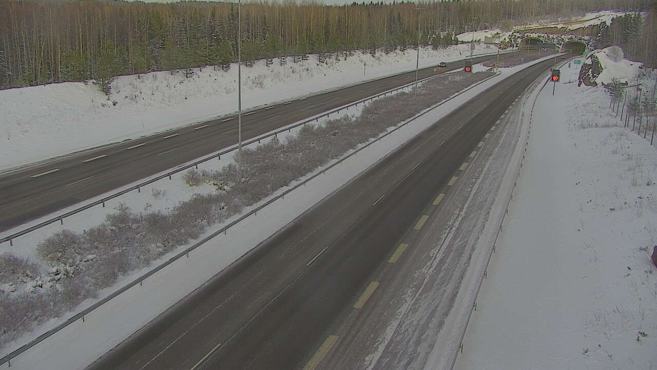 Kelikamerat Kuva Tie 7 Loviisa Markkinamäki, puomi, länsi, Loviisa, Uusimaa