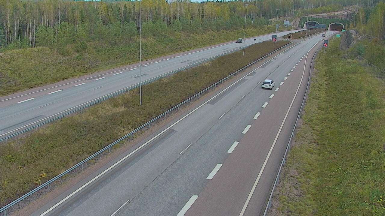 Kelikamerat Kuva Tie 7 Loviisa Markkinamäki, puomi, länsi, Loviisa, Uusimaa