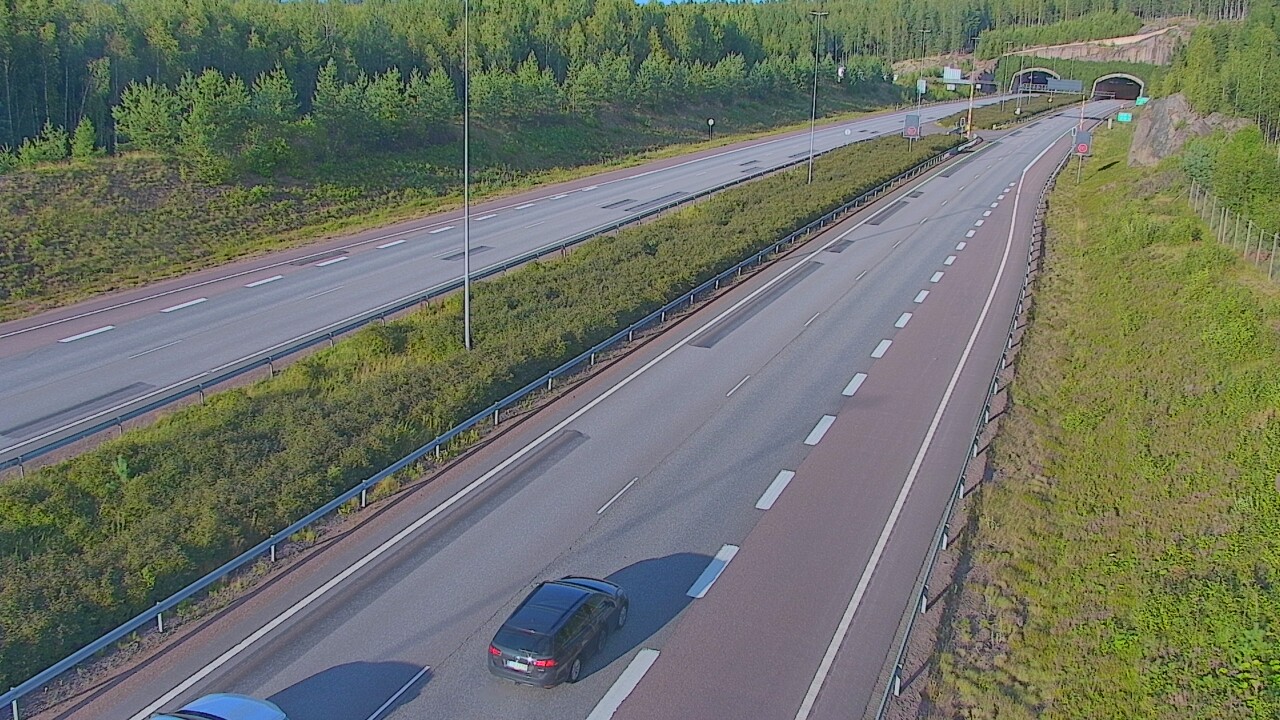Kelikamerat Kuva Tie 7 Loviisa Markkinamäki, puomi, länsi, Loviisa, Uusimaa