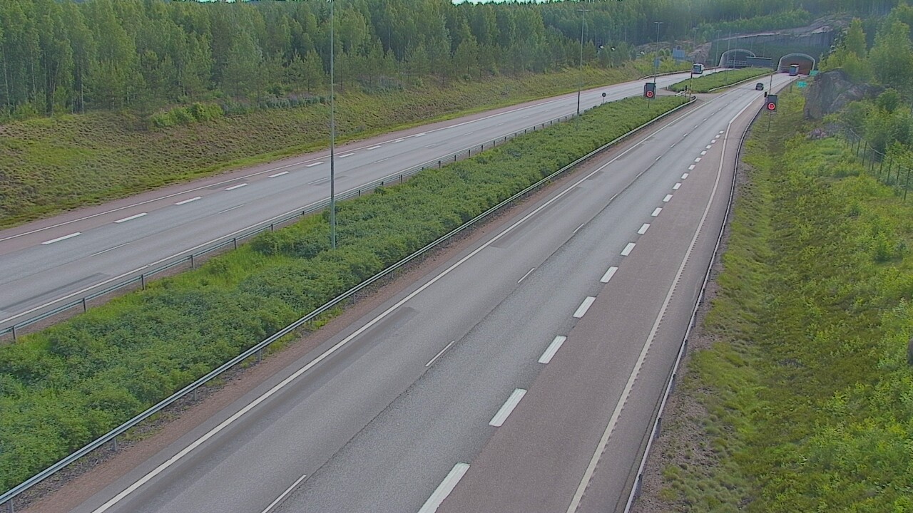 Kelikamerat Kuva Tie 7 Loviisa Markkinamäki, puomi, länsi, Loviisa, Uusimaa