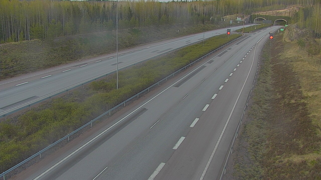 Kelikamerat Kuva Tie 7 Loviisa Markkinamäki, puomi, länsi, Loviisa, Uusimaa