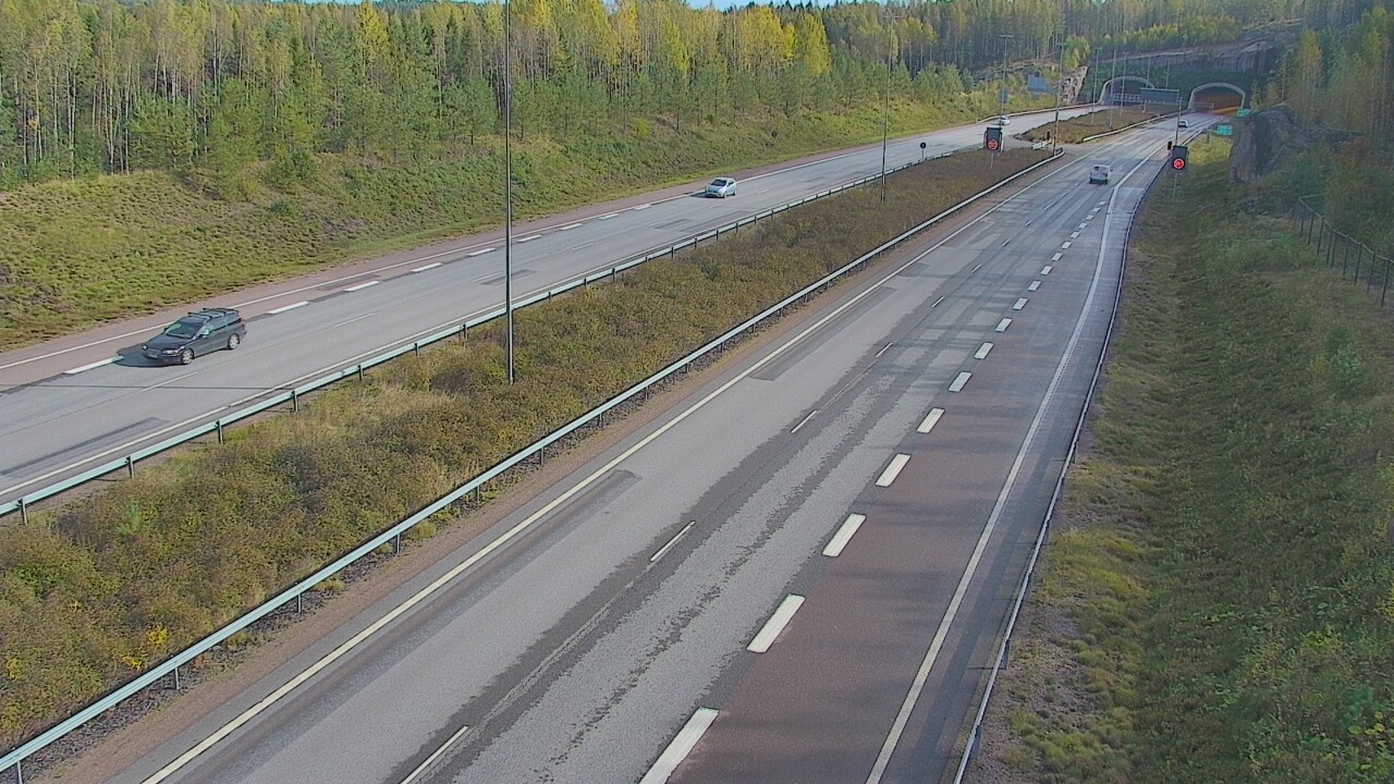 Kelikamerat Kuva Tie 7 Loviisa Markkinamäki, puomi, länsi, Loviisa, Uusimaa