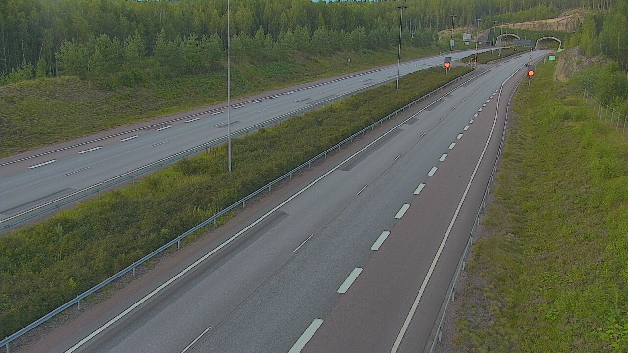 Kelikamerat Kuva Tie 7 Loviisa Markkinamäki, puomi, länsi, Loviisa, Uusimaa
