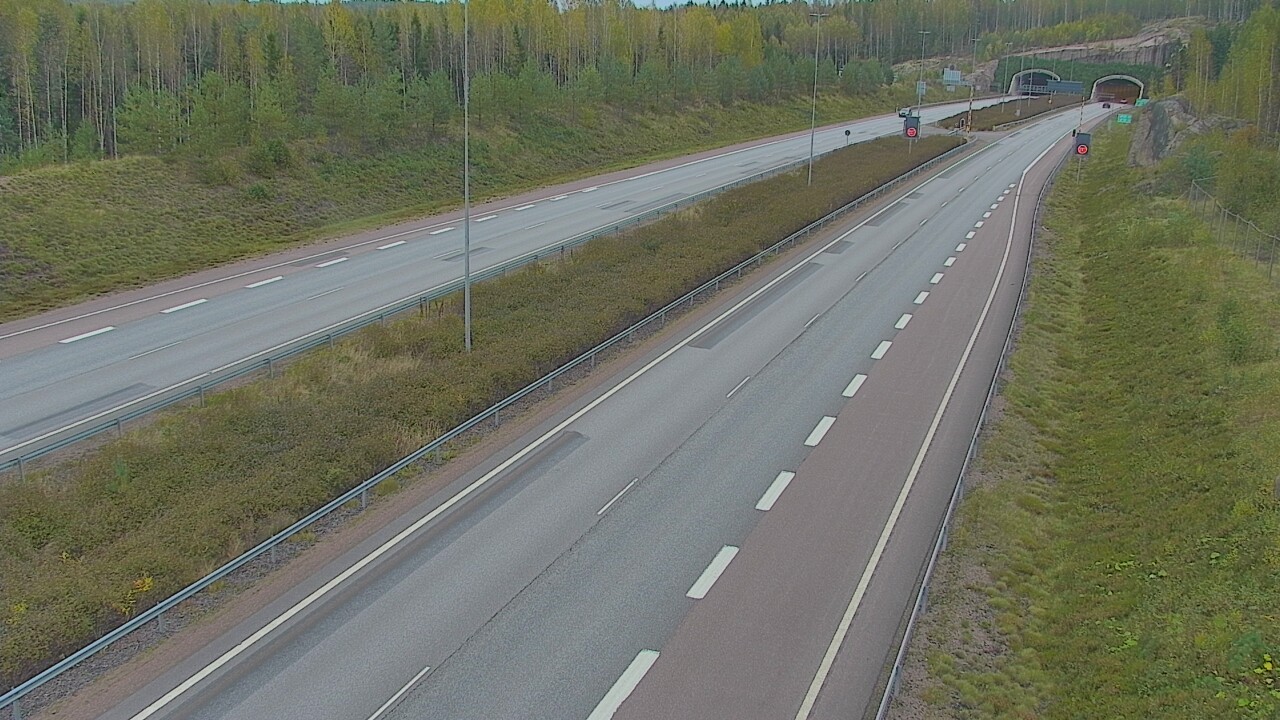 Kelikamerat Kuva Tie 7 Loviisa Markkinamäki, puomi, länsi, Loviisa, Uusimaa