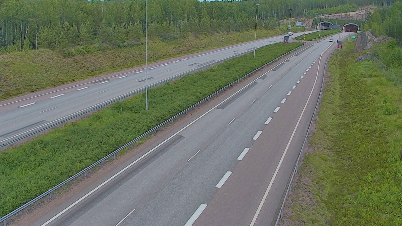 Kelikamerat Kuva Tie 7 Loviisa Markkinamäki, puomi, länsi, Loviisa, Uusimaa