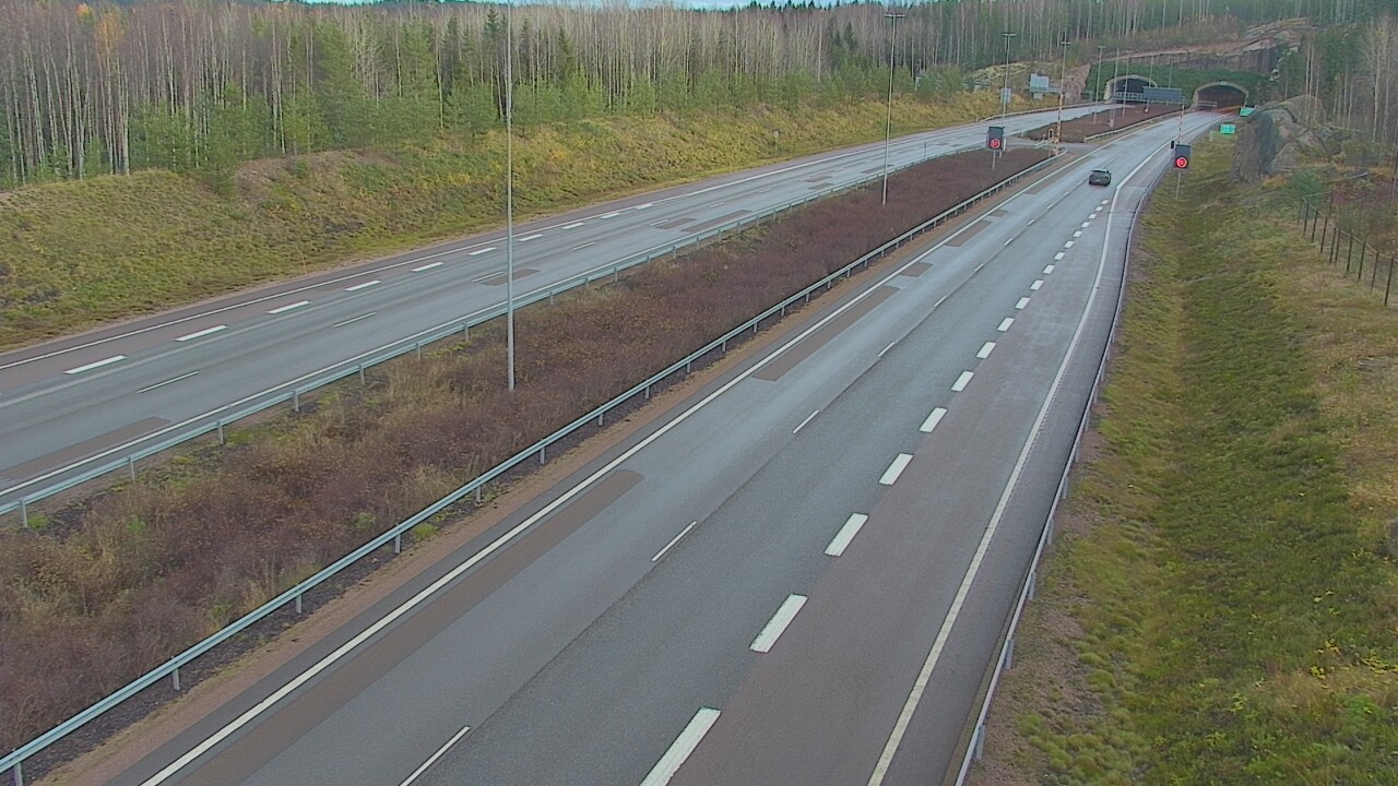 Kelikamerat Kuva Tie 7 Loviisa Markkinamäki, puomi, länsi, Loviisa, Uusimaa