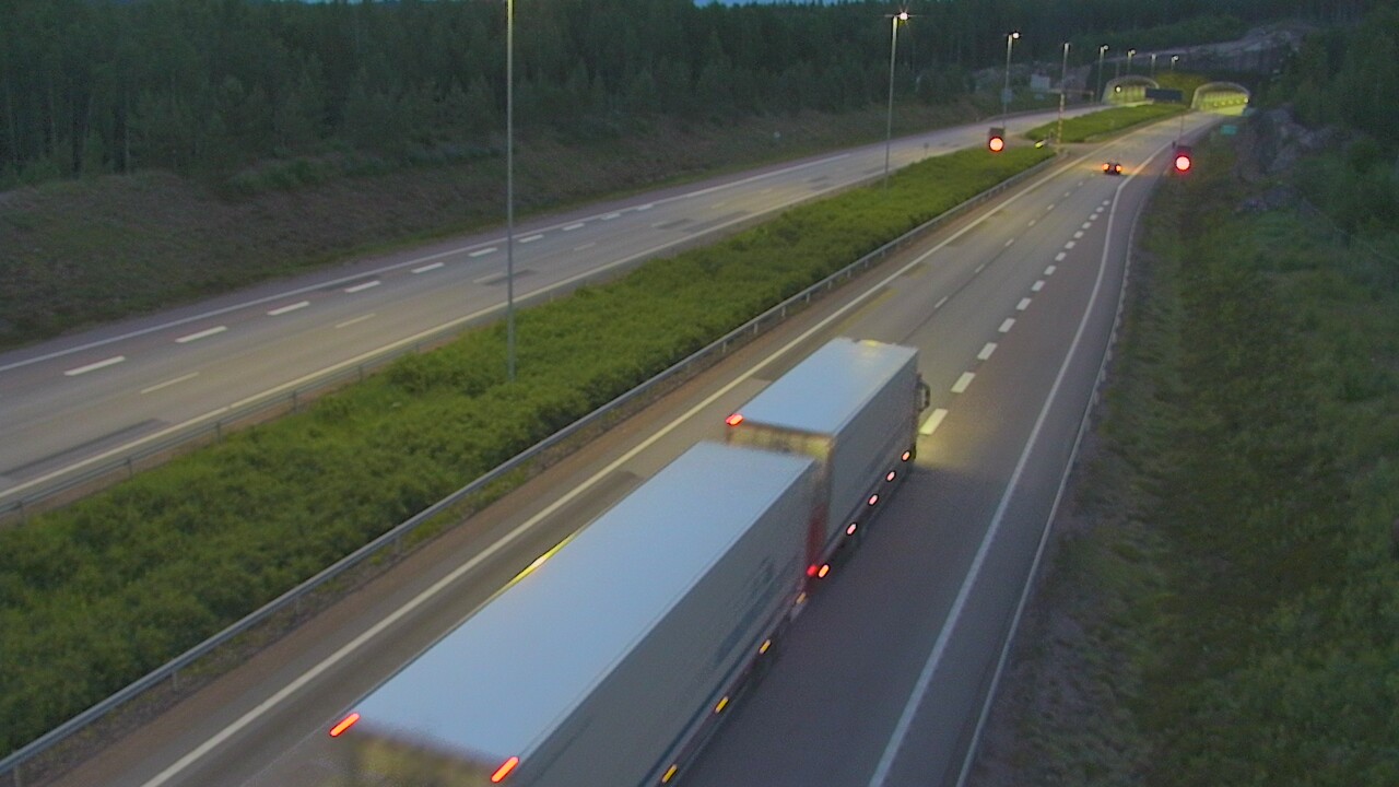 Kelikamerat Kuva Tie 7 Loviisa Markkinamäki, puomi, länsi, Loviisa, Uusimaa