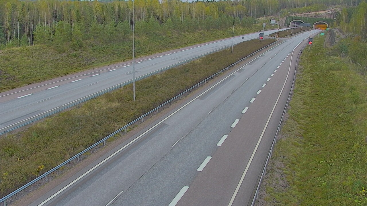 Kelikamerat Kuva Tie 7 Loviisa Markkinamäki, puomi, länsi, Loviisa, Uusimaa