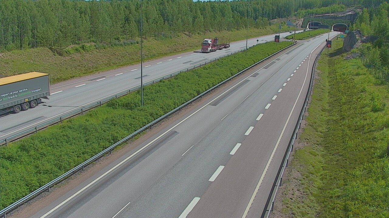 Kelikamerat Kuva Tie 7 Loviisa Markkinamäki, puomi, länsi, Loviisa, Uusimaa