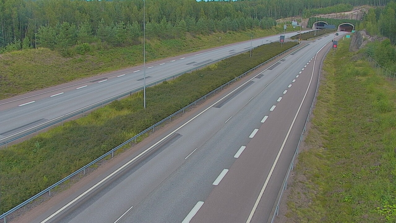 Kelikamerat Kuva Tie 7 Loviisa Markkinamäki, puomi, länsi, Loviisa, Uusimaa