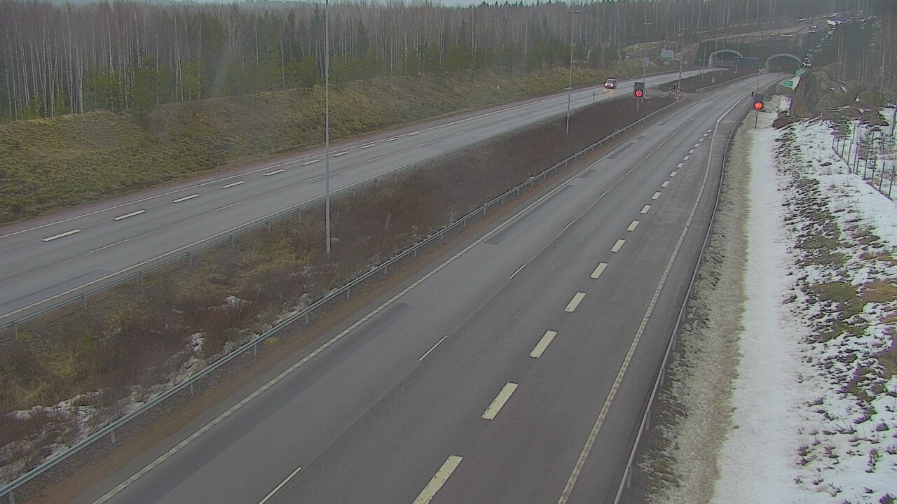 Kelikamerat Kuva Tie 7 Loviisa Markkinamäki, puomi, länsi, Loviisa, Uusimaa