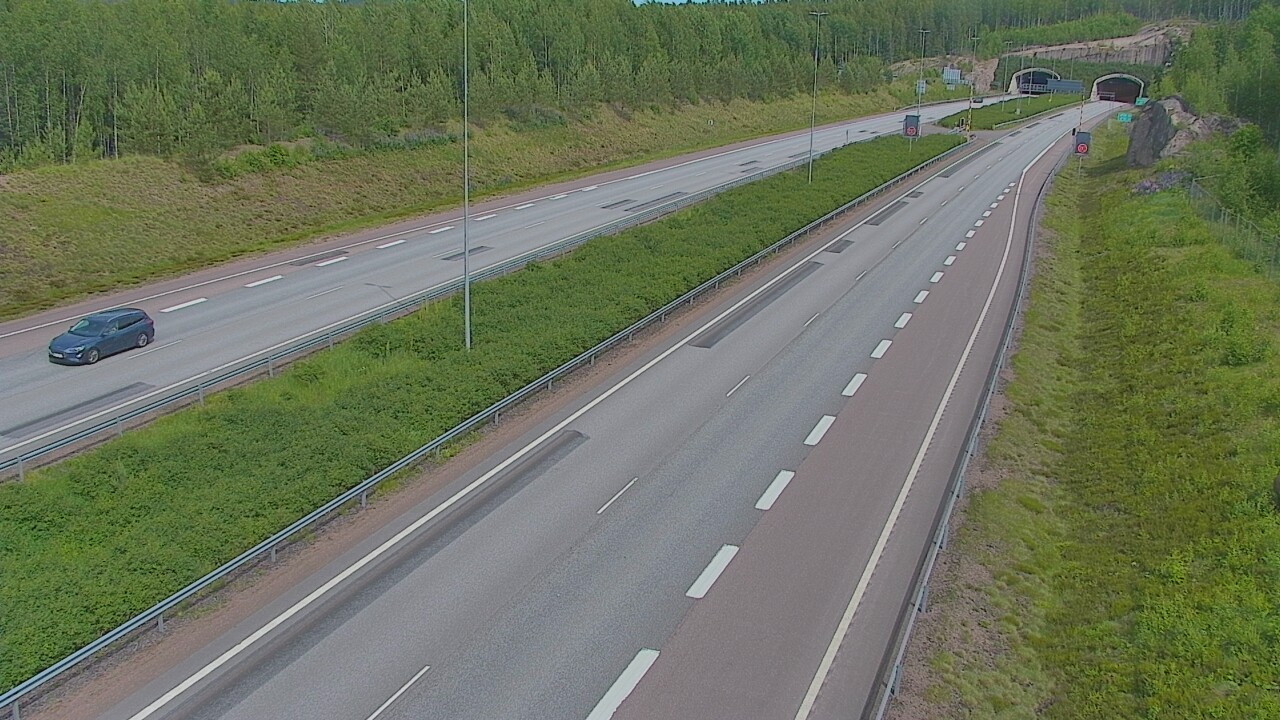 Kelikamerat Kuva Tie 7 Loviisa Markkinamäki, puomi, länsi, Loviisa, Uusimaa