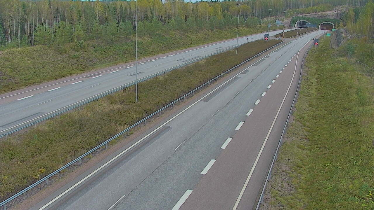 Kelikamerat Kuva Tie 7 Loviisa Markkinamäki, puomi, länsi, Loviisa, Uusimaa