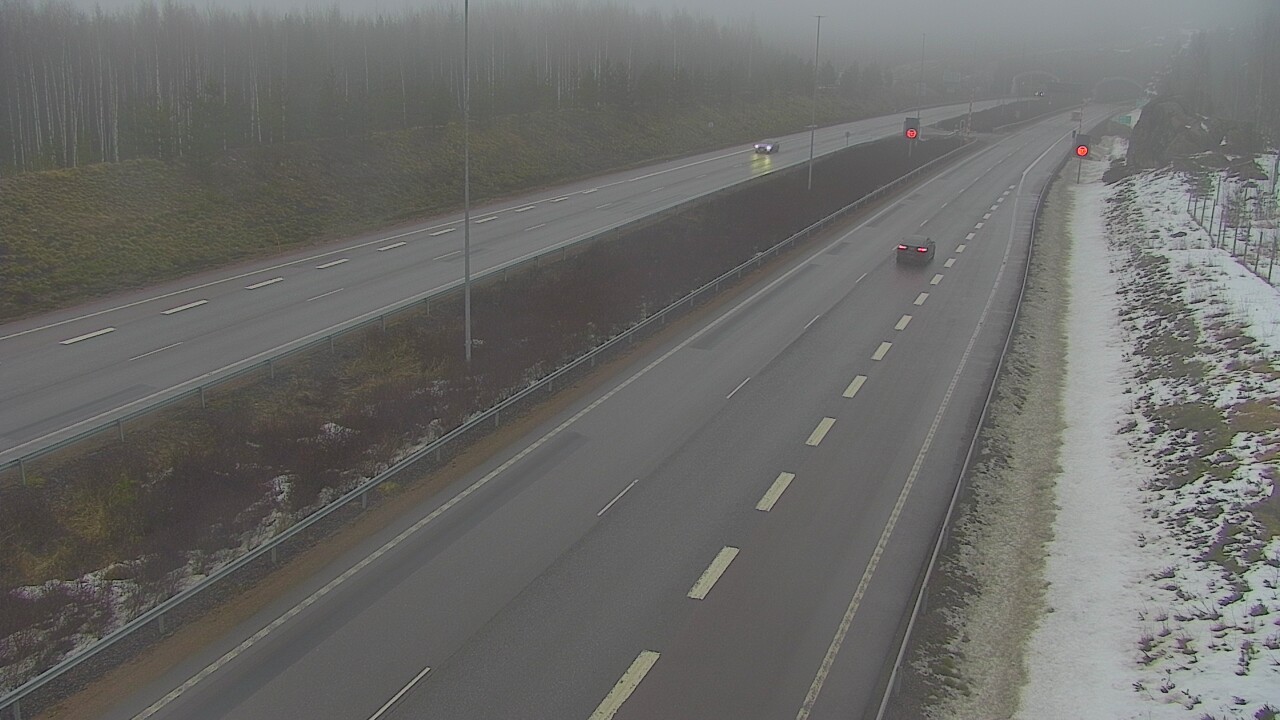 Kelikamerat Kuva Tie 7 Loviisa Markkinamäki, puomi, länsi, Loviisa, Uusimaa