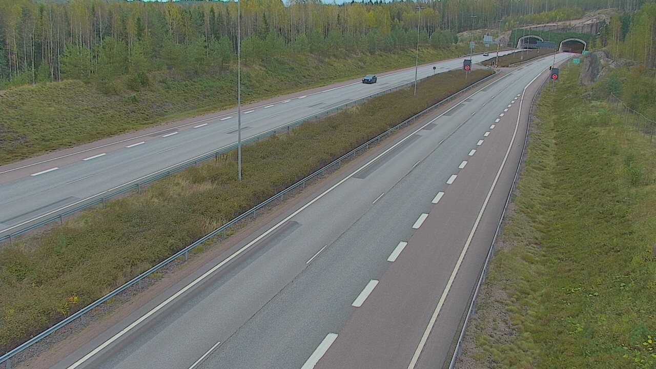 Kelikamerat Kuva Tie 7 Loviisa Markkinamäki, puomi, länsi, Loviisa, Uusimaa