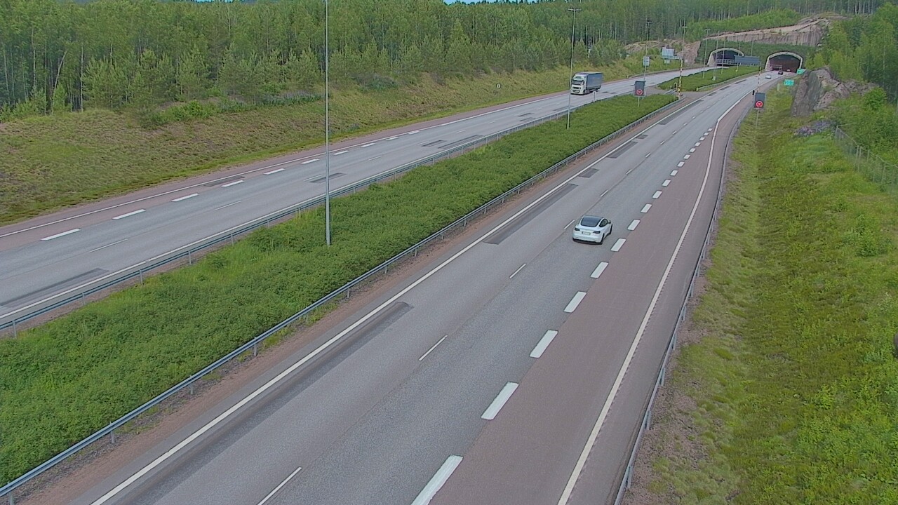 Kelikamerat Kuva Tie 7 Loviisa Markkinamäki, puomi, länsi, Loviisa, Uusimaa