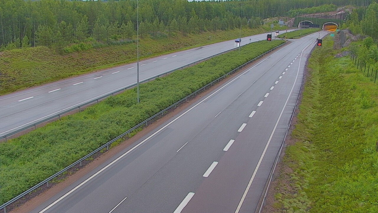 Kelikamerat Kuva Tie 7 Loviisa Markkinamäki, puomi, länsi, Loviisa, Uusimaa