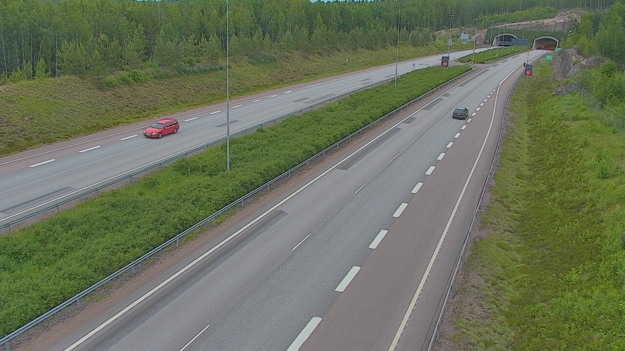 Kelikamerat Kuva Tie 7 Loviisa Markkinamäki, puomi, länsi, Loviisa, Uusimaa