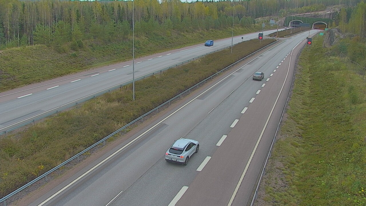 Kelikamerat Kuva Tie 7 Loviisa Markkinamäki, puomi, länsi, Loviisa, Uusimaa