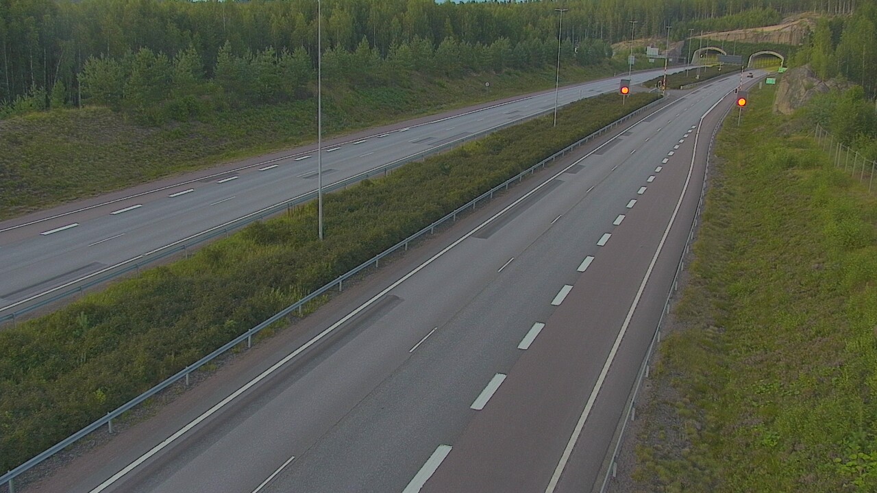 Kelikamerat Kuva Tie 7 Loviisa Markkinamäki, puomi, länsi, Loviisa, Uusimaa