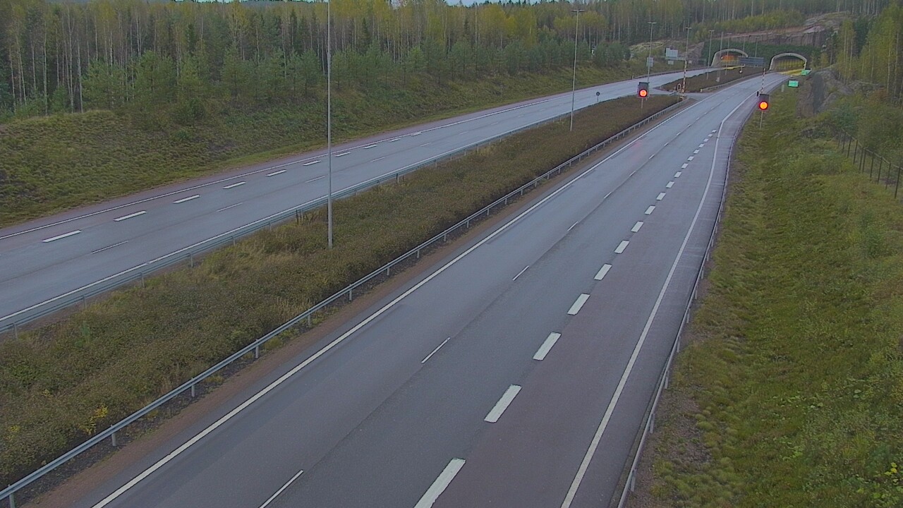 Kelikamerat Kuva Tie 7 Loviisa Markkinamäki, puomi, länsi, Loviisa, Uusimaa