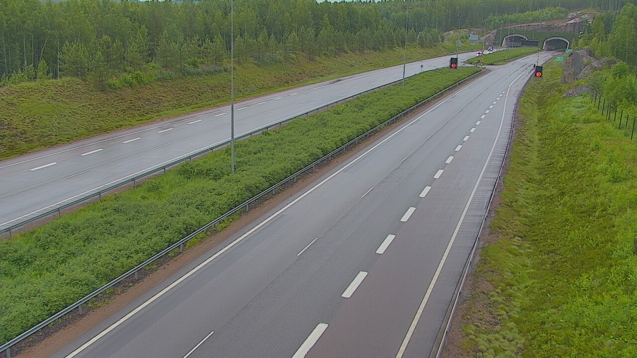 Kelikamerat Kuva Tie 7 Loviisa Markkinamäki, puomi, länsi, Loviisa, Uusimaa