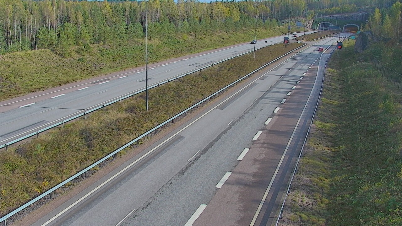 Kelikamerat Kuva Tie 7 Loviisa Markkinamäki, puomi, länsi, Loviisa, Uusimaa