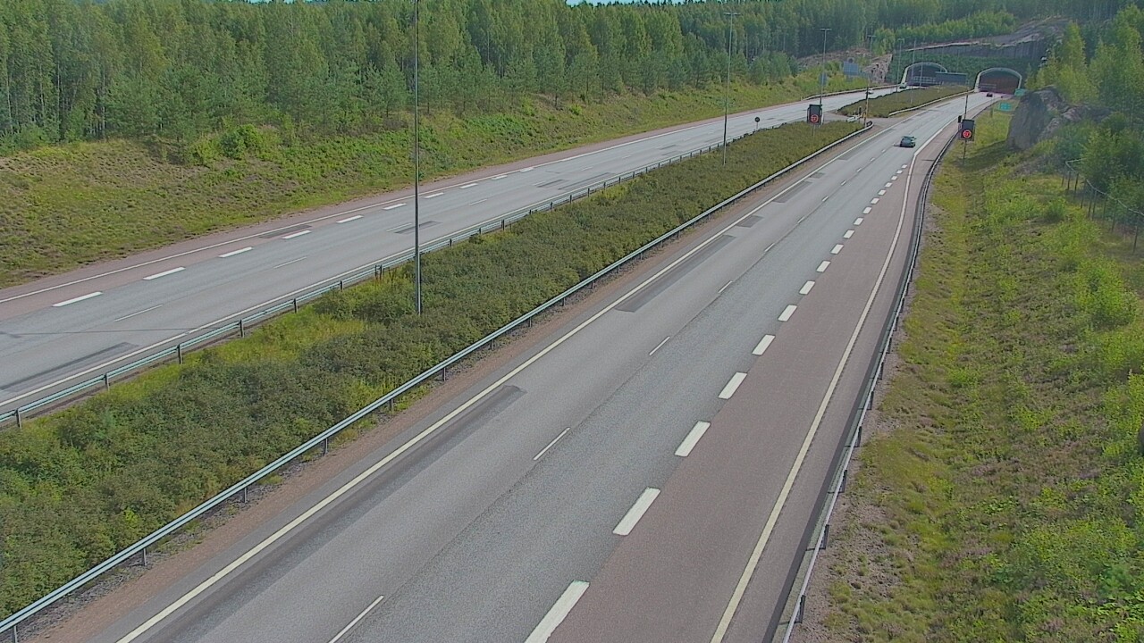 Kelikamerat Kuva Tie 7 Loviisa Markkinamäki, puomi, länsi, Loviisa, Uusimaa