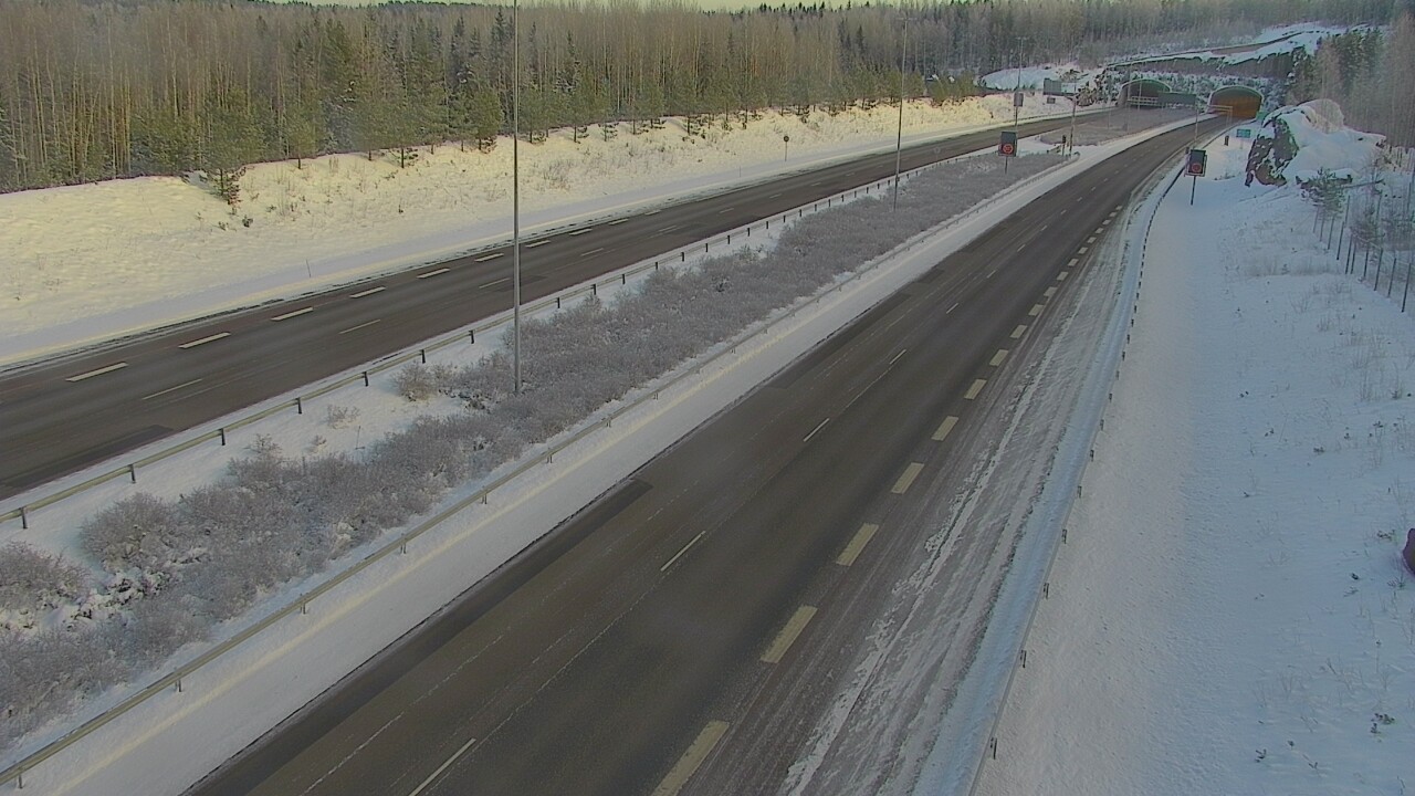 Kelikamerat Kuva Tie 7 Loviisa Markkinamäki, puomi, länsi, Loviisa, Uusimaa