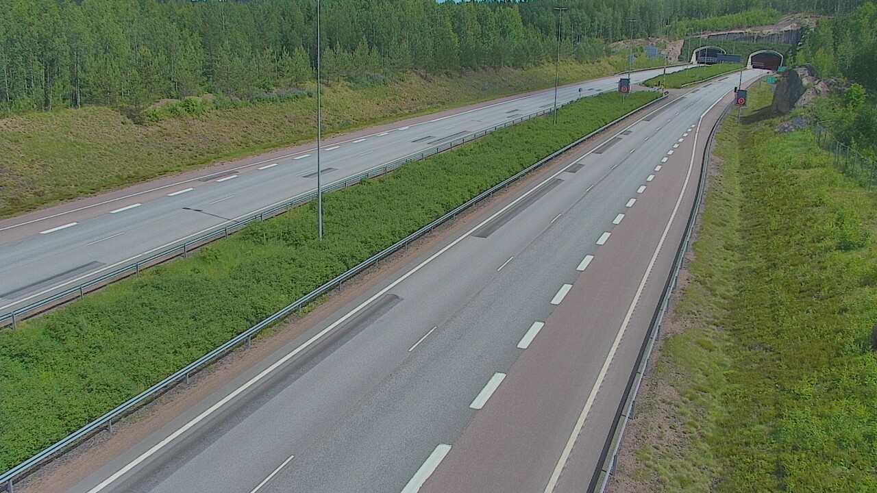 Kelikamerat Kuva Tie 7 Loviisa Markkinamäki, puomi, länsi, Loviisa, Uusimaa