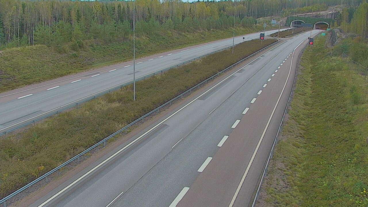 Kelikamerat Kuva Tie 7 Loviisa Markkinamäki, puomi, länsi, Loviisa, Uusimaa