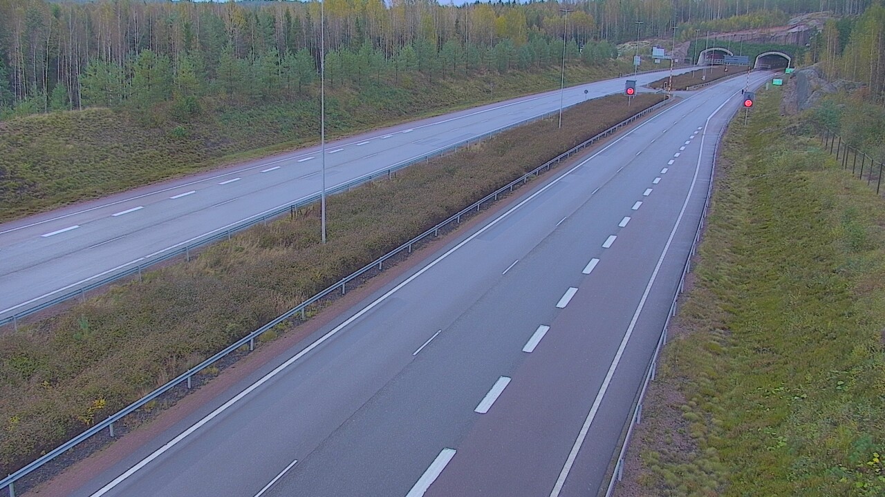 Kelikamerat Kuva Tie 7 Loviisa Markkinamäki, puomi, länsi, Loviisa, Uusimaa