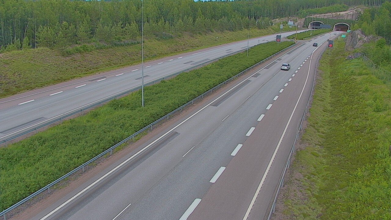 Kelikamerat Kuva Tie 7 Loviisa Markkinamäki, puomi, länsi, Loviisa, Uusimaa