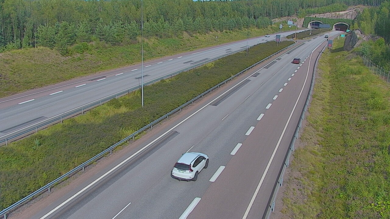 Kelikamerat Kuva Tie 7 Loviisa Markkinamäki, puomi, länsi, Loviisa, Uusimaa