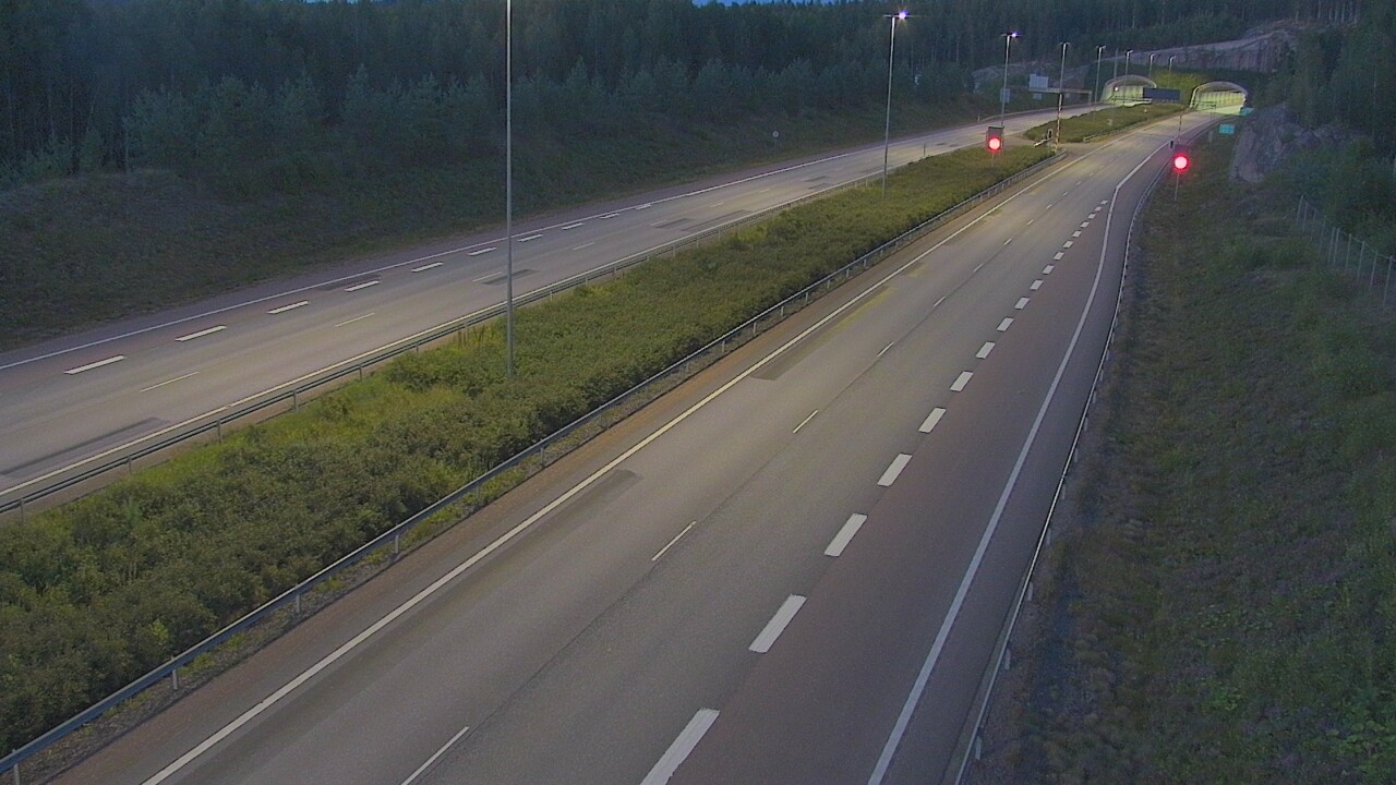 Kelikamerat Kuva Tie 7 Loviisa Markkinamäki, puomi, länsi, Loviisa, Uusimaa
