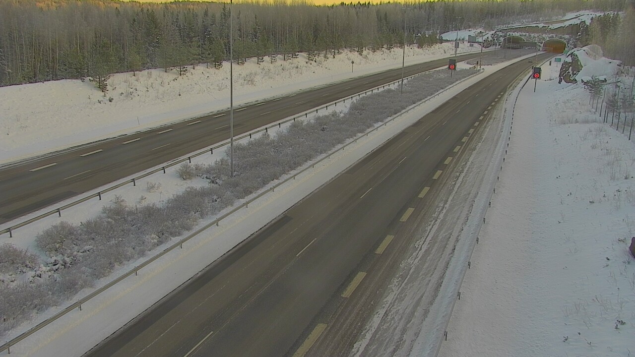 Kelikamerat Kuva Tie 7 Loviisa Markkinamäki, puomi, länsi, Loviisa, Uusimaa