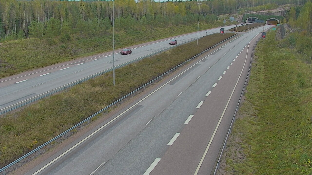 Kelikamerat Kuva Tie 7 Loviisa Markkinamäki, puomi, länsi, Loviisa, Uusimaa