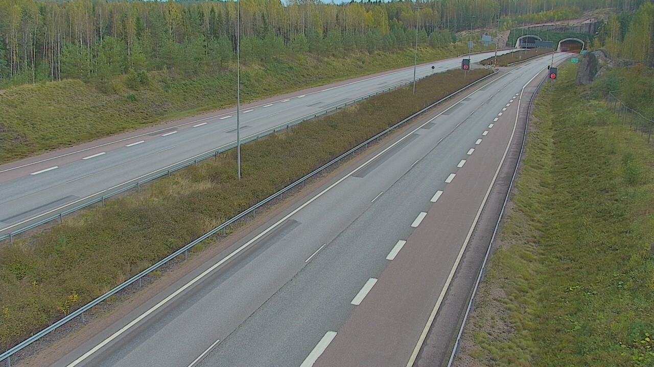 Kelikamerat Kuva Tie 7 Loviisa Markkinamäki, puomi, länsi, Loviisa, Uusimaa