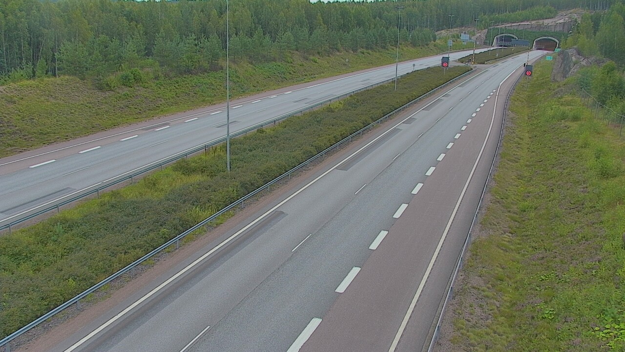 Kelikamerat Kuva Tie 7 Loviisa Markkinamäki, puomi, länsi, Loviisa, Uusimaa