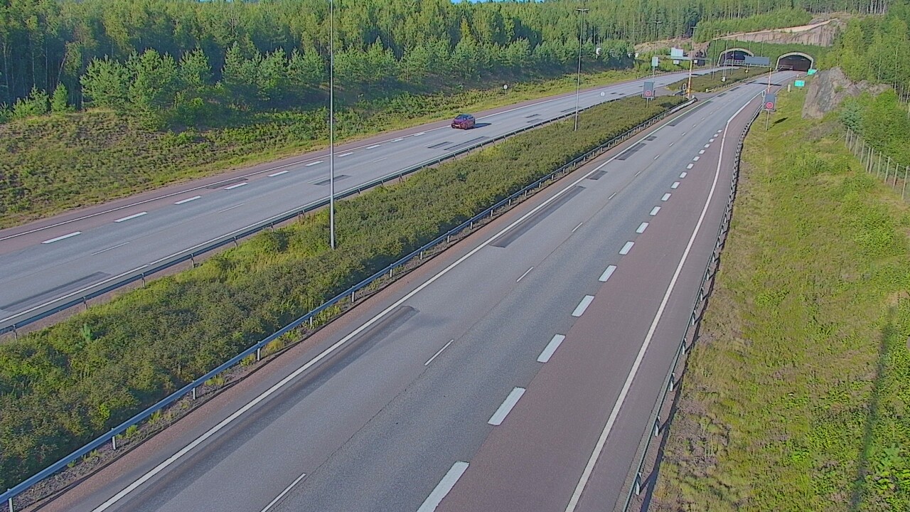 Kelikamerat Kuva Tie 7 Loviisa Markkinamäki, puomi, länsi, Loviisa, Uusimaa