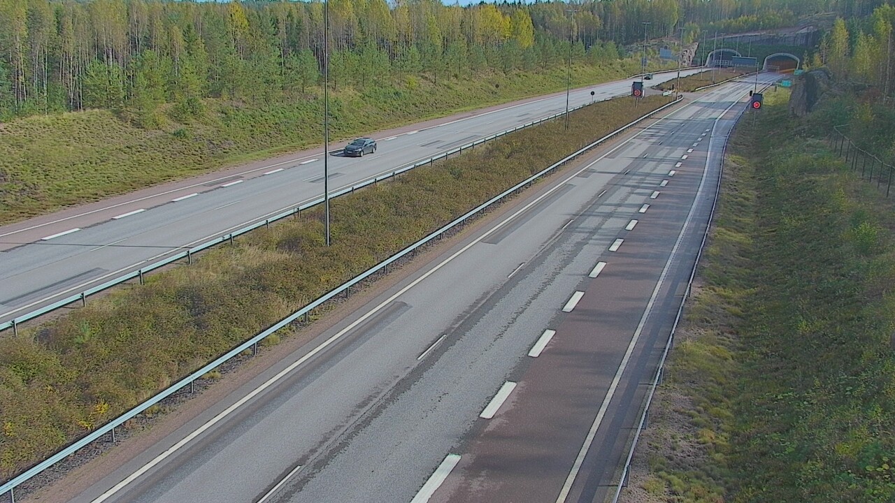 Kelikamerat Kuva Tie 7 Loviisa Markkinamäki, puomi, länsi, Loviisa, Uusimaa