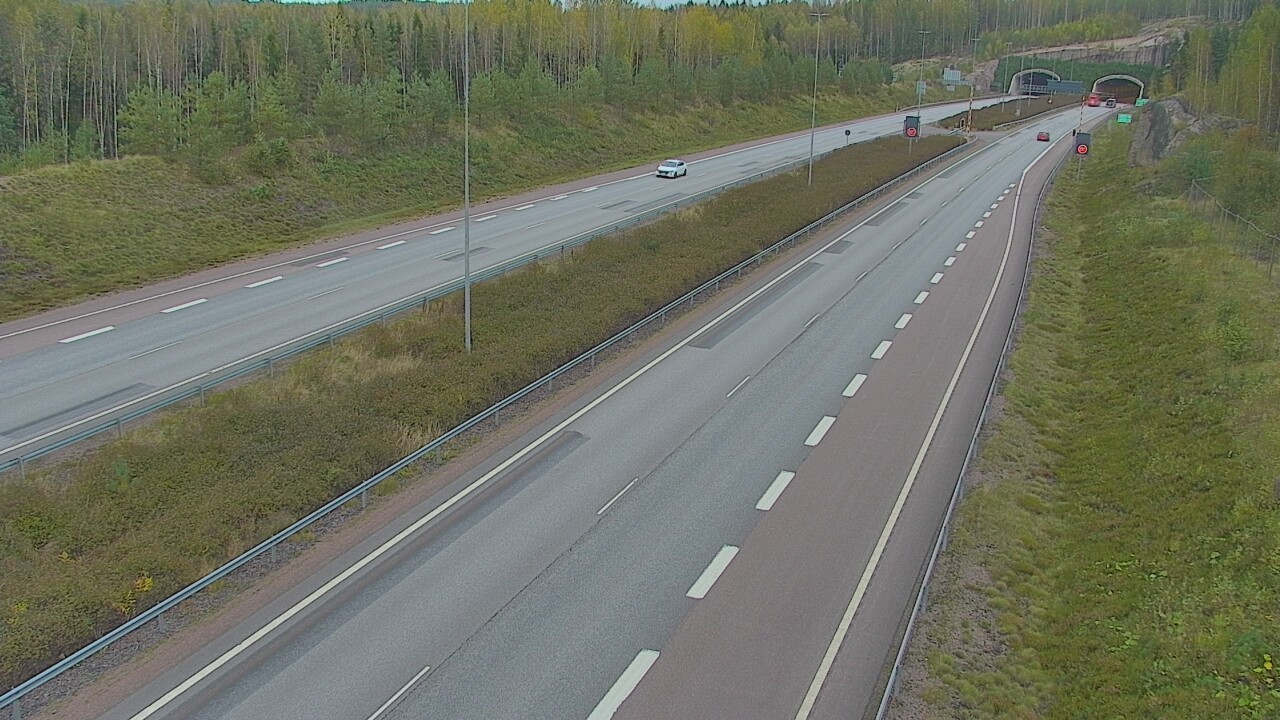 Kelikamerat Kuva Tie 7 Loviisa Markkinamäki, puomi, länsi, Loviisa, Uusimaa