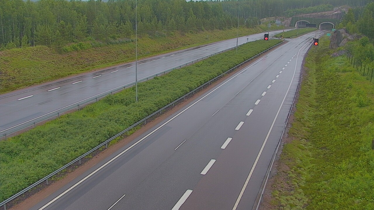 Kelikamerat Kuva Tie 7 Loviisa Markkinamäki, puomi, länsi, Loviisa, Uusimaa
