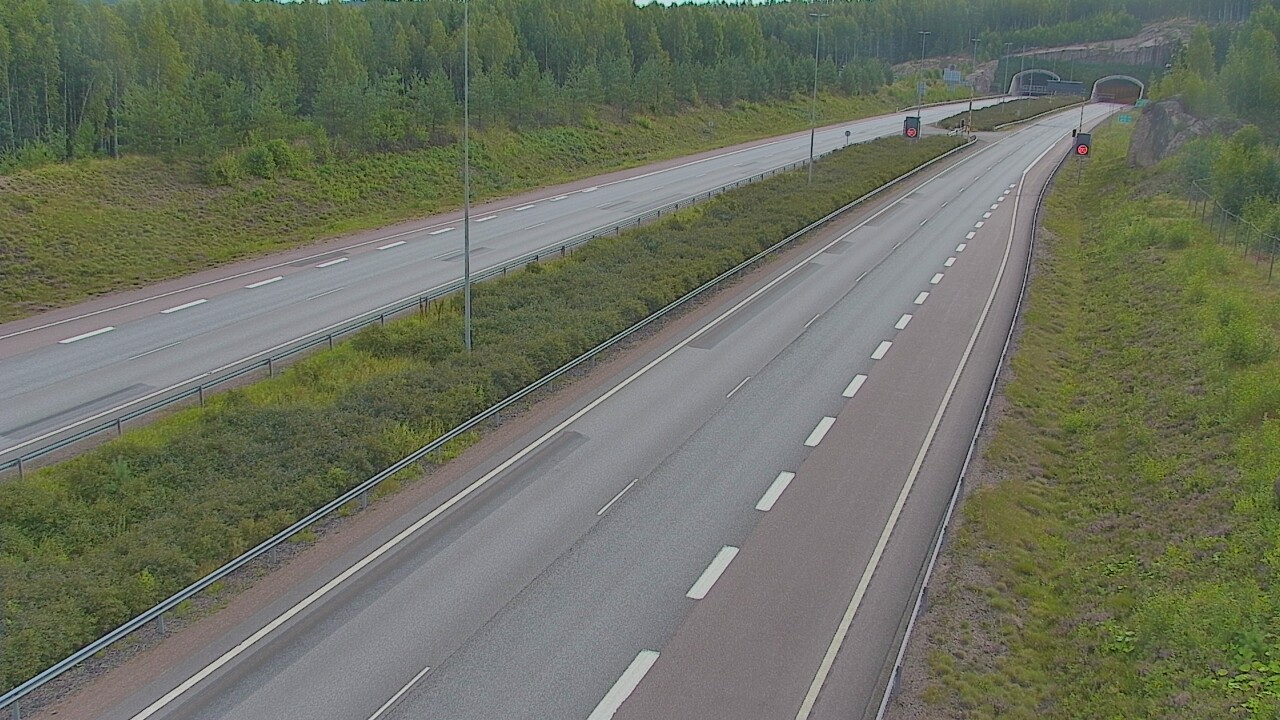 Kelikamerat Kuva Tie 7 Loviisa Markkinamäki, puomi, länsi, Loviisa, Uusimaa