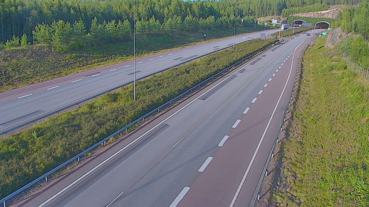 Kelikamerat Kuva Tie 7 Loviisa Markkinamäki, puomi, länsi, Loviisa, Uusimaa