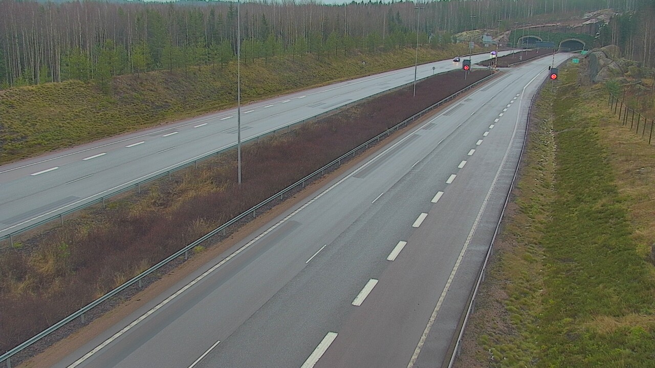 Weather Camera Image Väg 7 Lovisa Marnadsbacken , bom, väst, Loviisa, Uusimaa