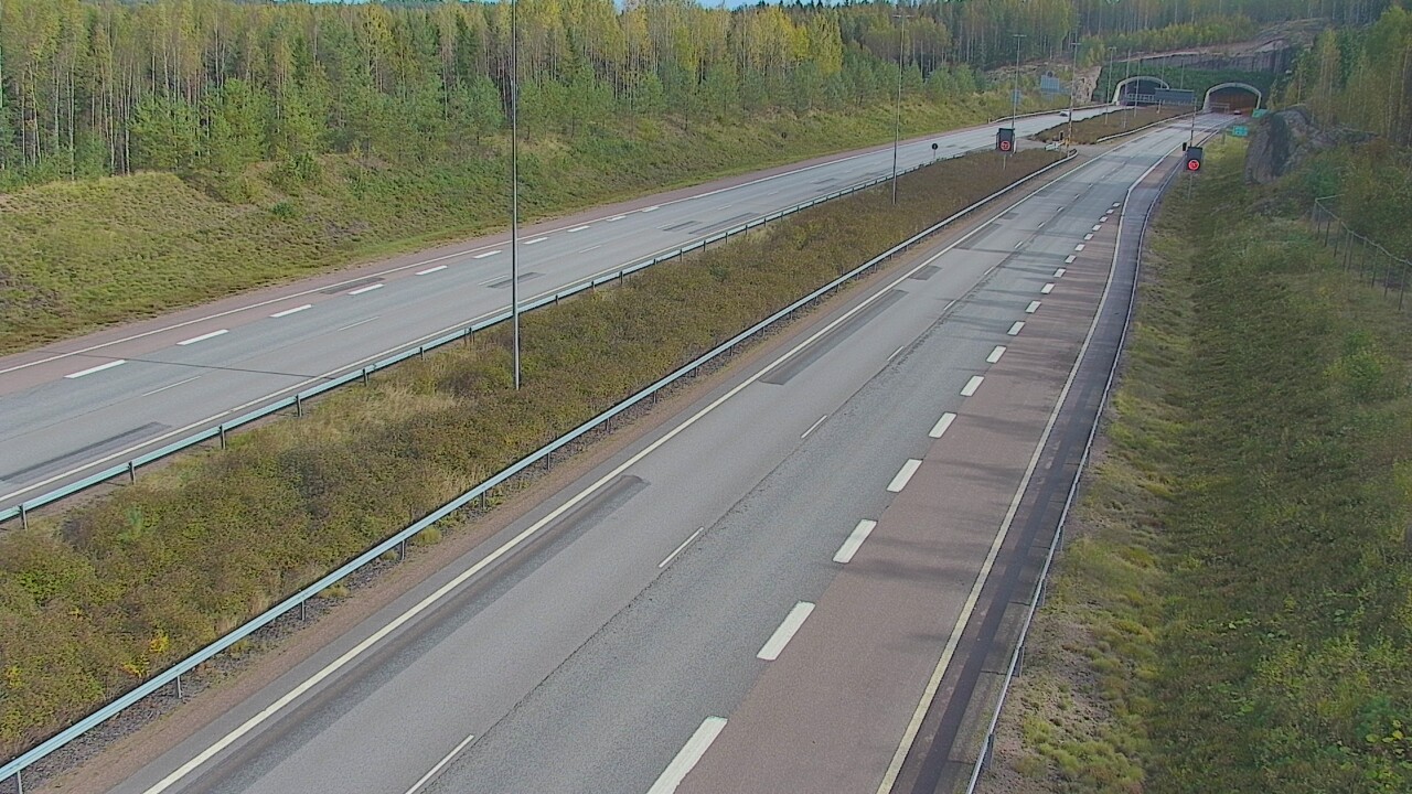 Kelikamerat Kuva Tie 7 Loviisa Markkinamäki, puomi, länsi, Loviisa, Uusimaa