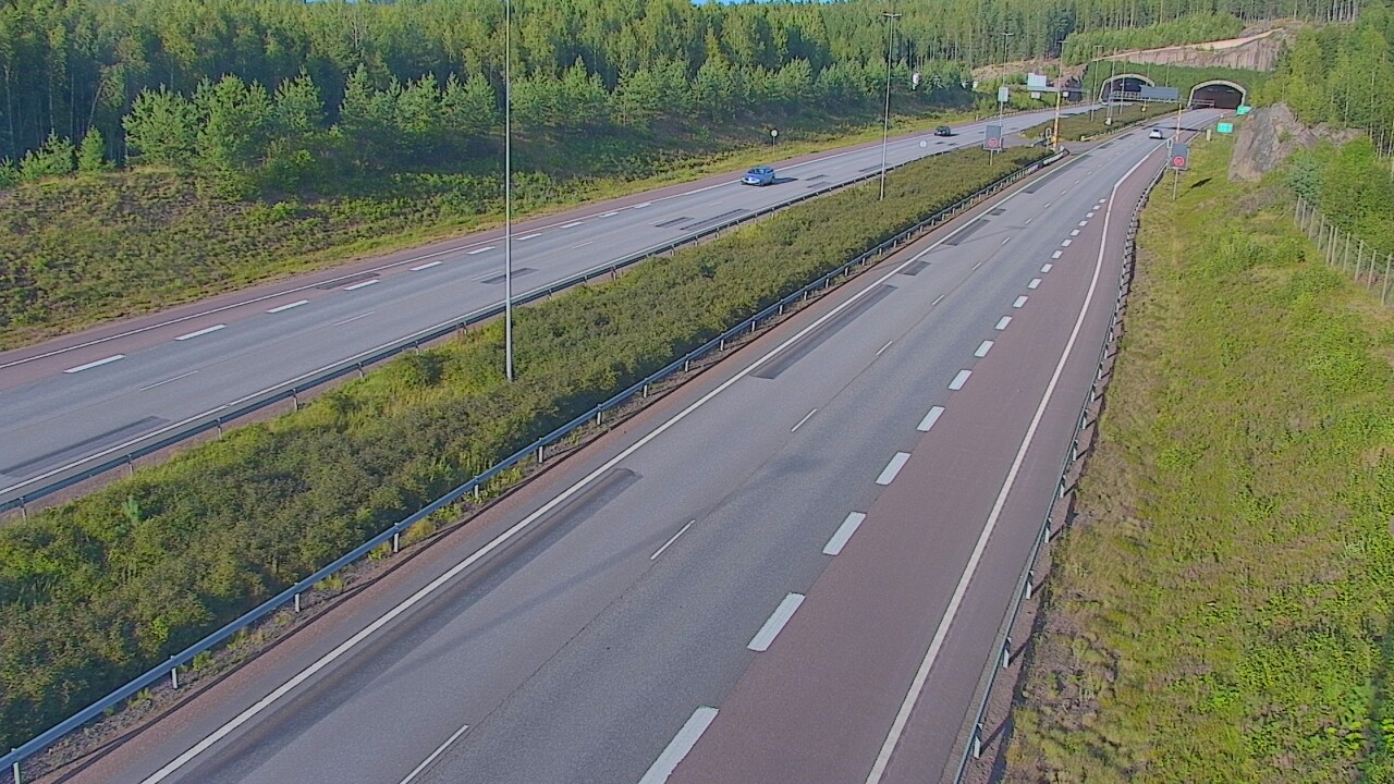 Kelikamerat Kuva Tie 7 Loviisa Markkinamäki, puomi, länsi, Loviisa, Uusimaa