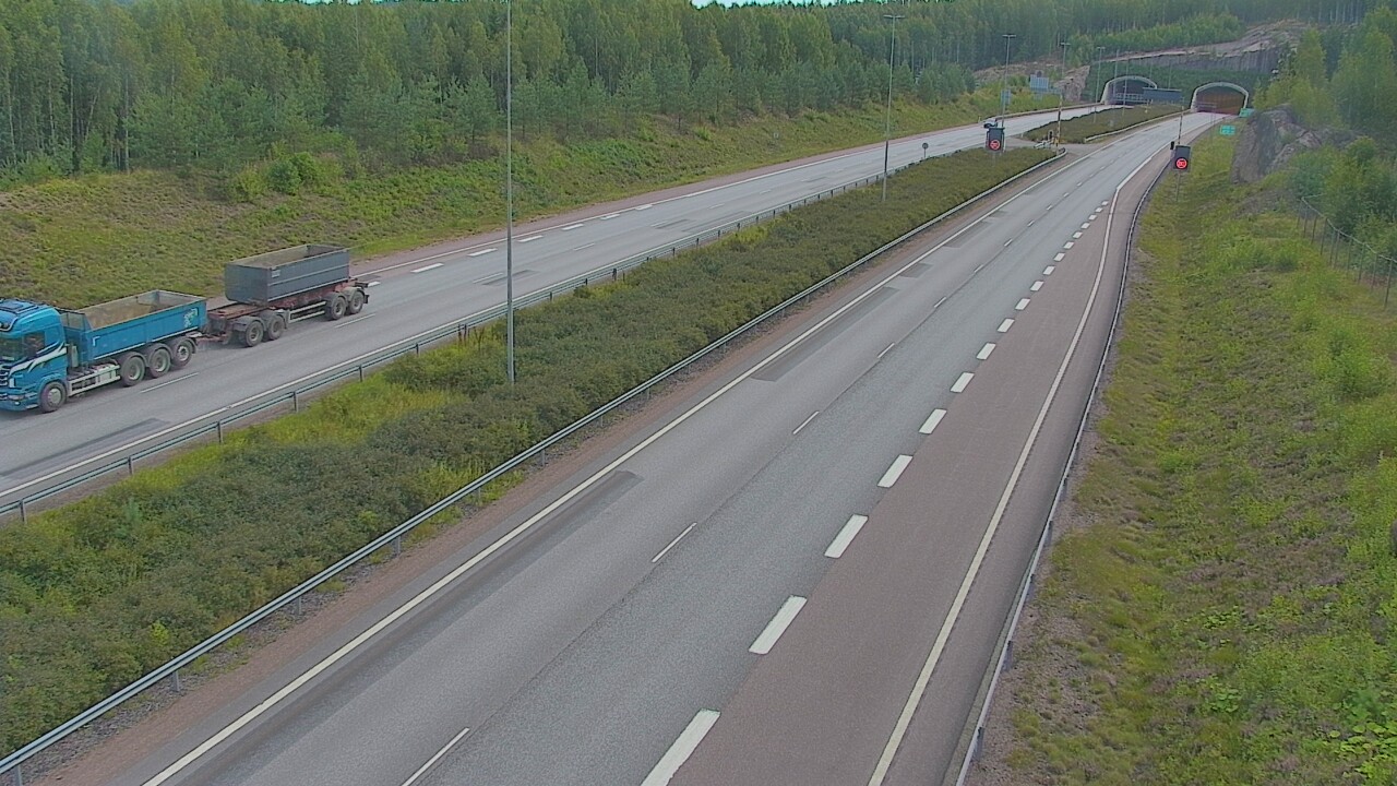 Kelikamerat Kuva Tie 7 Loviisa Markkinamäki, puomi, länsi, Loviisa, Uusimaa